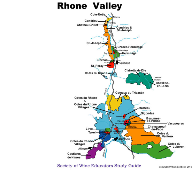 Wines of Rhone valley (France) IHMNOTESSITE